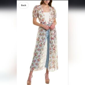 Alice + Olivia  Embroided Jessamy Maxy Rope Size Small